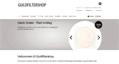 Desktop Screenshot of guldfiltershop.dk