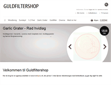 Tablet Screenshot of guldfiltershop.dk